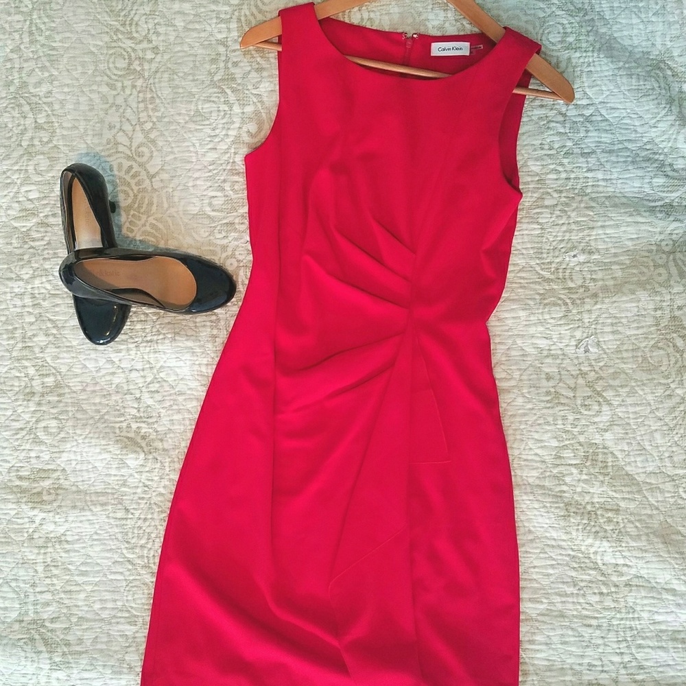 Calvin Klein Rouched Dress